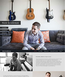 Screenshot of nickgrinlinton.com